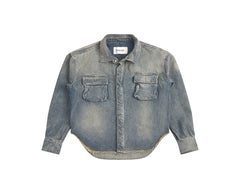 DENIM CARGO SHIRT