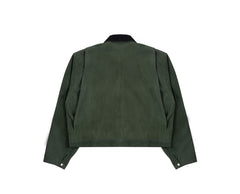 CROP SUEDE JACKET