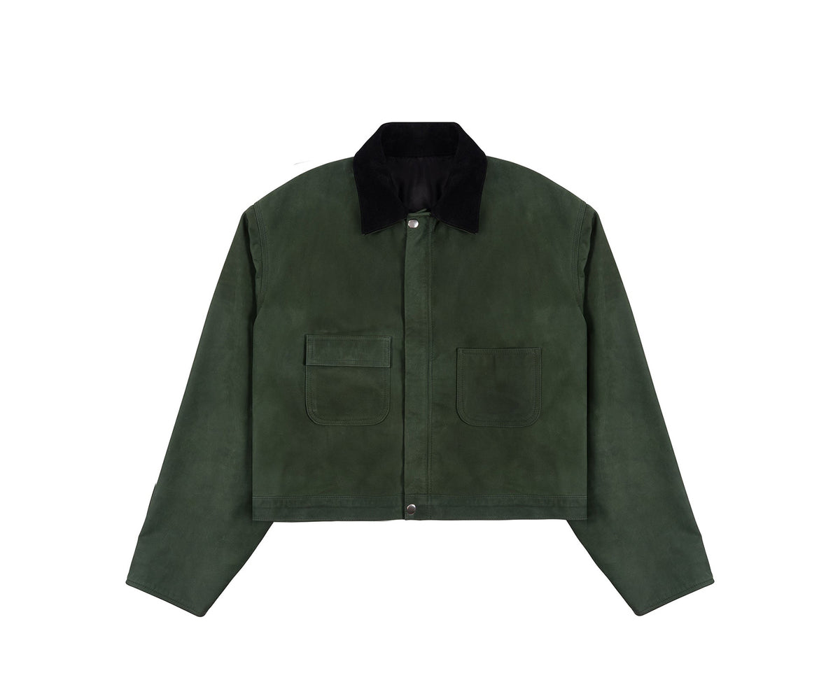 CROP SUEDE JACKET
