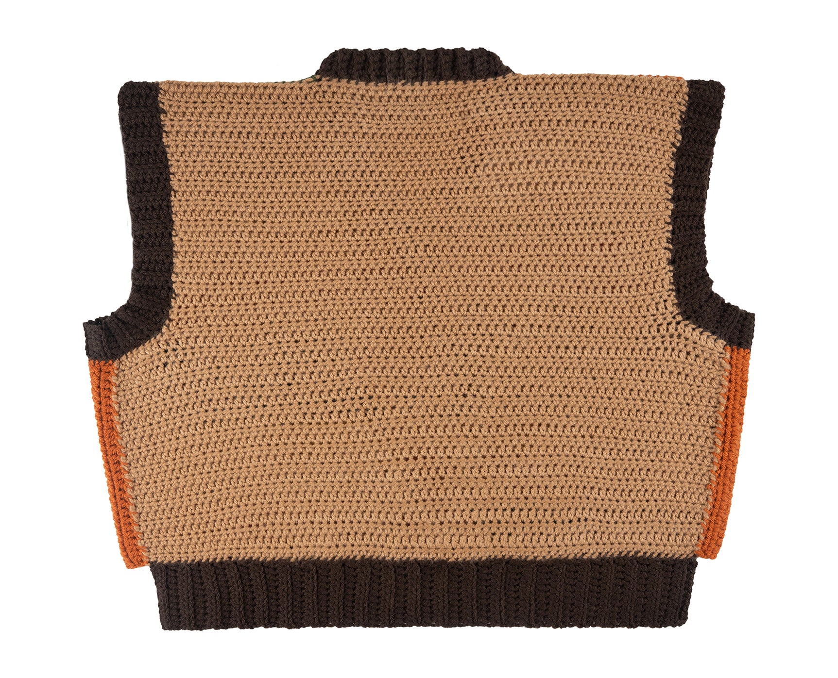 Reversible Knit Crotchet Sweater Vest