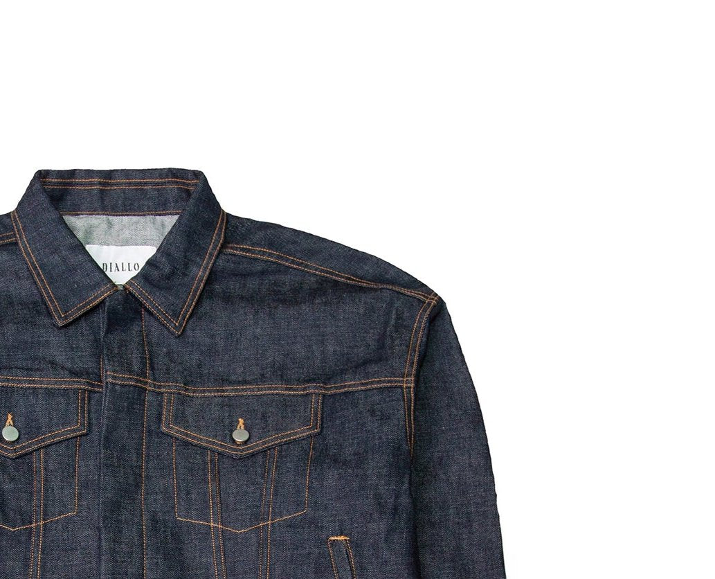 SELVEDGE CROP DENIM JACKET