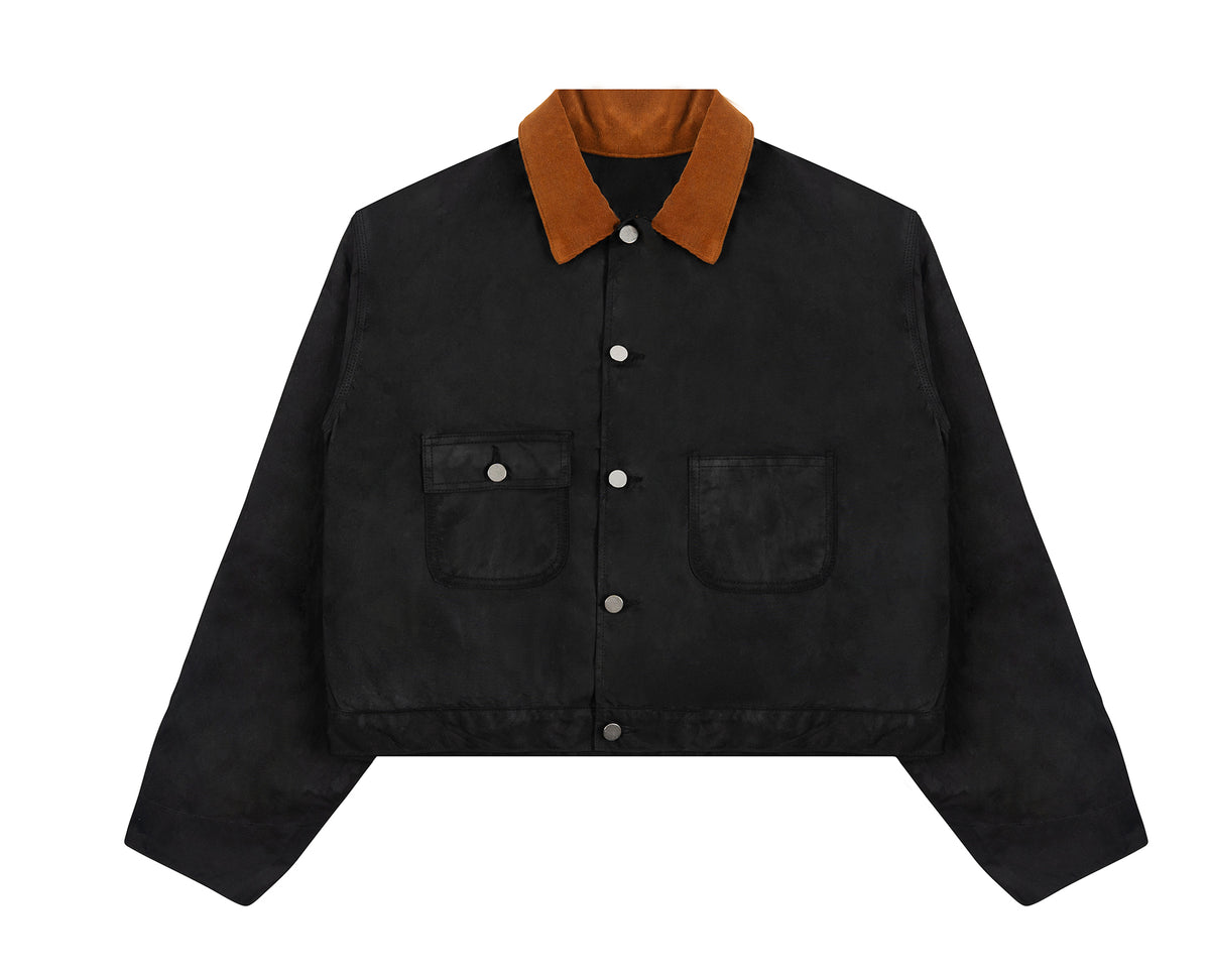 CROP WAXED JACKET I