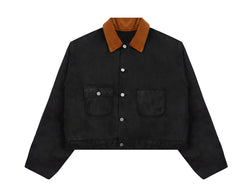 CROP WAXED JACKET I